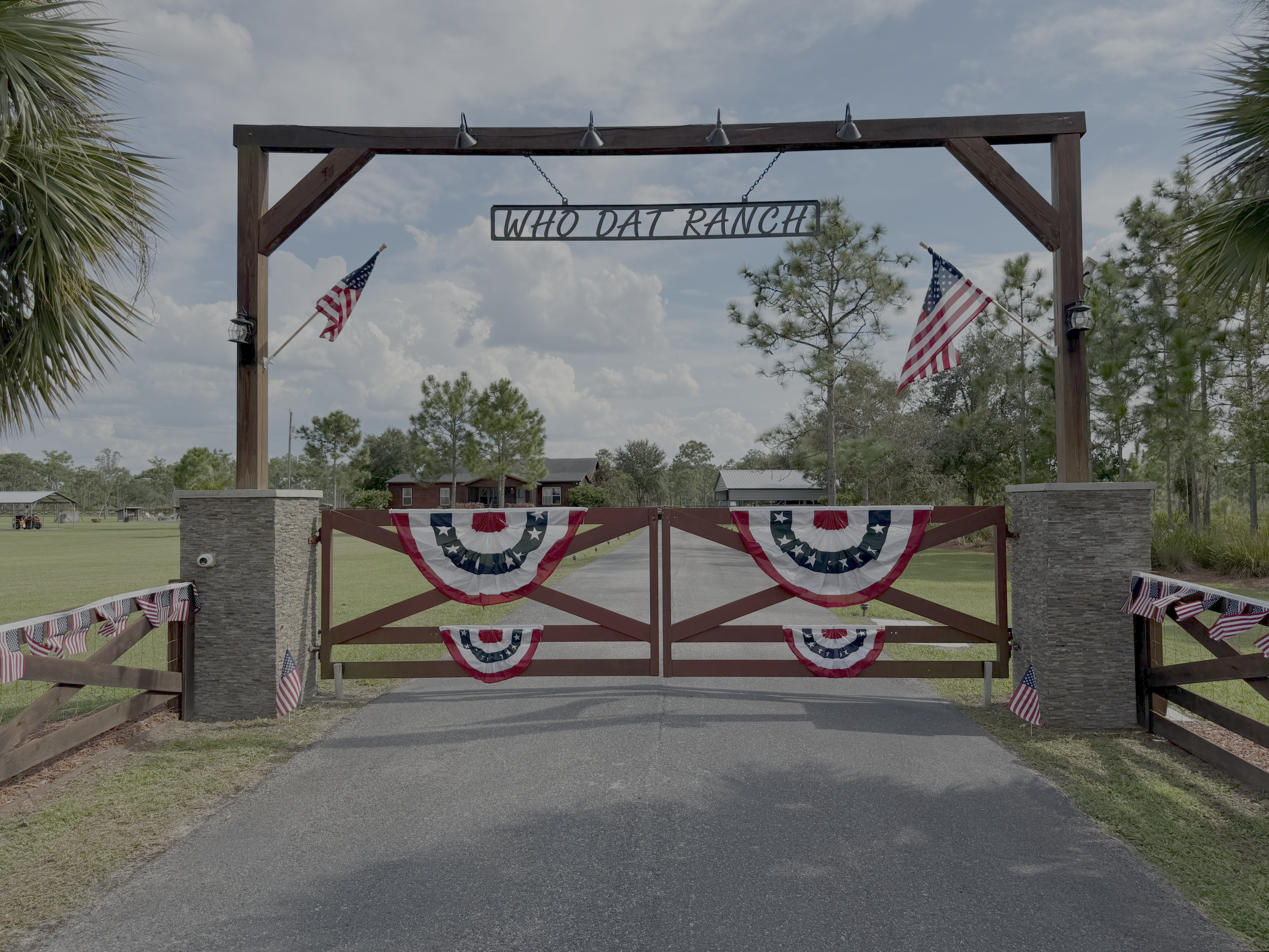 Who Dat Ranch Aerial View with Property Labels - Click to view full size
